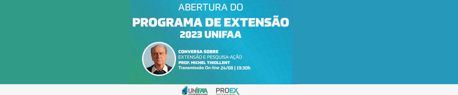 Programa de Extensão 2023 do UNIFAA.