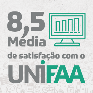 8,5 Média de satisfação com o UNIFAA